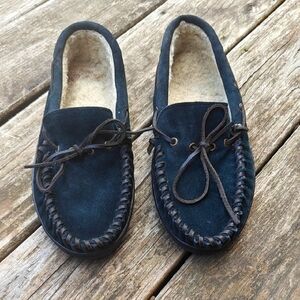Men's Teal Suede Moccasins